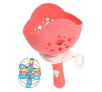 POPETPOP Extérieur Interactif Disque Volant Lanceur à Main pour Garçon Fille Améliore Coordination Œil Main et Motricité Fine Disques Colorés