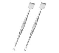 POPETPOP Extracteur de Points Noirs Outil D'extraction Facile à Utiliser Saisir en Acier Inoxydable 2pcs Grattoir à Pores pour Nettoyage Visage à Domicile Voyage