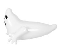 POPETPOP Fantôme Gonflable Blanc pour Décoration Halloween Solide en PVC Installation Facile, pour Aménagement Extérieur et Décorations Commerciales