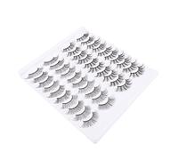 POPETPOP Faux Cils 3d Naturels Réalistes 20 Paires Effet Volumineux Maquillage Féminin Regard Séduisant Usage Quotidien