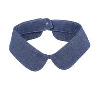POPETPOP Faux Col Amovible en Denim Bleu Col Décoratif à Clip Style Palais pour Chemisiers et Pulls Femme Accessoire Mode Polyvalent pour Rehausser Tenues