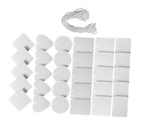 POPETPOP Feutrine DIY pour Sublimation de Pendentifs Feutre Formes Variées pour Désodorisant Voiture Personnalisé Blanches Absorbantes pour Parfum Cadeau Créatif