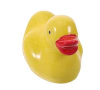 POPETPOP Figurine Flottabilité Stable Canard en Céramique Flottante Jaune Design Arrondi Réaliste pour Aquarium et Vase Décoration pour Bureau ou Présent