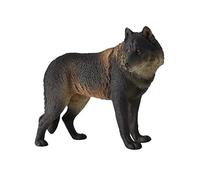 POPETPOP Figurine Loup Réaliste Modèle Animal Naturel pour Garçon Fille Éducatif et Décoratif Simulation Animale Plastique Accessoire Photo Original