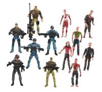 POPETPOP Figurines Soldats Flexibles Modèles Militaires Articulés de Forces Spéciales et Zombies pour Jeux de Simulation et Interactions Familiales
