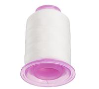 POPETPOP Fil à Broder Soluble Eau Blanc 500 Yards Fil Polyvalent pour Couture Broderie et Accessoires Vêtements sur Coton Soie Lin