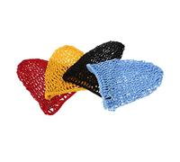 POPETPOP Filets à Cheveux Au Crochet Tissés 4 Pcs Taille Unique En Rayonne Multicolore Pour Femmes Et Filles Protection Cheveux Sommeil Quotidien