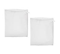 POPETPOP Filtre à Vin en Nylon 2 Pièces 45 X 60 CM Maille Fine Cordon de Serrage pour Infusion et Brassage Cuisine