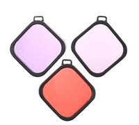POPETPOP Filtre de Lentille de Plongée Violet 3 Pièces Boîtier Étanche en Plastique pour Caméra Subaquatique et Photographie sous-Marine