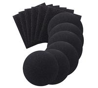 POPETPOP Filtres à Charbon pour Poubelle Cuisine Et Seau à Compost, Lot de 12 Pièces, Coton Filtrant Absorbant, Désodorisant Haute Densité, Remplacement Pratique pour Compostage Domestique