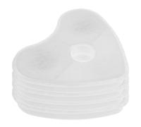 POPETPOP Filtres pour Distributeur d'eau pour Chat en Charbon Actif Végétal Forme Cœur, Capacité D'adsorption Forte, Lot Pratique de 4 Pièces pour Fontaine à Eau pour Animaux