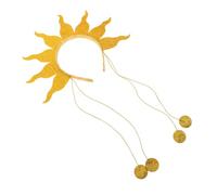 POPETPOP Fire Headband With Glitter For Women And Lightweight Festival Hair Accessory For Halloween Carnival And Themed Parties Versatile Flame Hairband With Bead Chains