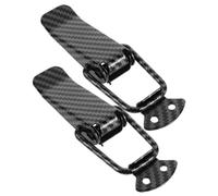 POPETPOP Fixations de Pare-chocs de Voiture, Butée de Clip de Pare-chocs de Couvercle de Coffre en Métal Noir 2 Pcs, pour Coffre et Pare-chocs, Accessoires Voiture