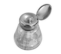 POPETPOP Flacon de Pompage pour Dissolvant Vernis à Ongles 150 Ml Forme Goutte D’eau Anti-évaporation Usage Professionnel Manucure Soins des Ongles Paille Longue