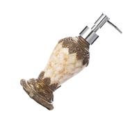 POPETPOP Flacon Distributeur de Lotion et Shampoing Rechargeable 300ml en Résine Blanche Pompe Squeezable pour Salle de Bain et Usage Quotidien