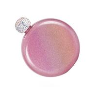 POPETPOP Flasque Inox Portable Légère et Étanche 140ml en Acier Inoxydable Rose, Bouteille de Conservation du Vin pour Femmes en Extérieur