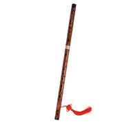 POPETPOP Flûte en Bambou, Flûte pour Débutants, Marron, Facile à Souffler, Petit Format, Trous de Tonalité Précis, avec Set Protecteur de Membrane, pour Étudiants et Garçon et Filles