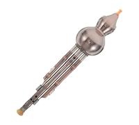 POPETPOP Flûte Hulusi en Cucurbitacée Cuivrée Accordée Instrument à Vent Traditionnel Chinois 3 Tons pour Débutants Pratique Musicale et Spectacles Légère et Portable
