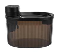 POPETPOP Fontaine à Eau pour Chats D'intérieur Station D'abreuvement pour Chats Intelligente sans Fil 3l Abs Noire Capteur de Mouvement Circulation Filtrée et Animaux D'intérieur
