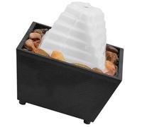 POPETPOP Fontaine D’intérieur de Bureau Mini Éclairage LED Fontaine de Relaxation Zen en Résine Décorative pour Chambre et Salon Ambiance Apaisante et Feng Shui