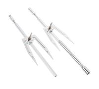 POPETPOP Fourchette à Poulet Rôti Facile à Utiliser Nettoyer en Acier Inoxydable Argenté Accessoire pour Barbecue à Domicile et Fête Bbq