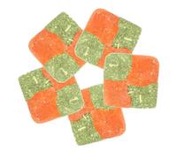 POPETPOP Galettes à Mâcher pour Lapins et Cobayes, Friandises Naturelles en Cubes de Luzerne, Lot de 5 Pièces, Jouets Dentition, Snack Sain pour Petits Animaux de Compagnie