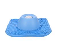 POPETPOP Gamelle et Balle Roulante pour Chiens avec Labyrinthe Lente en ABS et PP Antidérapante Bord Large Incurvé en Évitant Le Désordre pour Chiens Âgés et Races à Face Plate