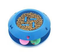 POPETPOP Gamelle Roulante À Alimentation Lente pour Chats Et Chatons Gamelle À Alimentation Lente Sonore pour Une Alimentation Saine Couleur Aléatoire