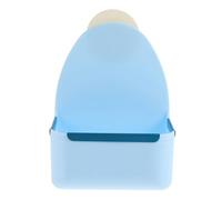 POPETPOP Gamelle Suspendue Anti-Renversement pour Petits Animaux Distributeur de Nourriture pour Lapins et Cochons D’Inde Bol en Plastique Bleu Surface Lisse Pratique et Sécurisée
