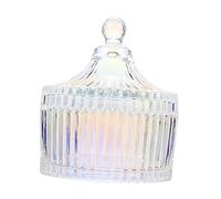 POPETPOP Gobelet Manucure Avec Couvercle Terrarium En Verre Avec Couvercle Brosse à Ongles Pots De Bonbons En Verre Désert Bol De Cristal D'ongle Verre à Mélange Casier Bijoux Un Verre