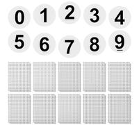 POPETPOP Gommettes Numérotées Autocollantes Rondes en Papier Blanc, 6000pcs, Faciles à Enlever sans Résidu, pour Sealing On Envelope et Party