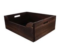 POPETPOP Grand Bac à Litière pour Chat en Bois Massif Grand Format 45 X 32 X 155 CM Bords Hauts Anti-Débordement Couleur Marron Intérieur Maison Facile à Monter et Entretenir