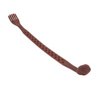 POPETPOP Gratte-dos à 27 Billes Multifonction en Plastique Ambre Orange, Masseur Dos Manuel Portable, Outil Massage Détente pour Adultes, Soin Anti-démangeaisons, Portable Voyage et Usage