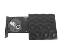 POPETPOP Graveur DVD Externe USB 3.0 Portable Connexion USB-c, Lecteur DVD-rom Compatible CD/DVD-RW, Lecture et Gravure Rapide pour PC Portable et Bureau, Stockage de Données