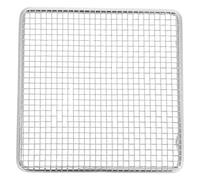 POPETPOP Grille de Barbecue en Acier Inoxydable 304, Support Pliable | Maille Surélevée Pieds de 0,6 Pouce, Drainage des Graisses, pour Cuisson au Four