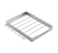 POPETPOP Grille de Barbecue Portable Pliante en Acier Inoxydable Argenté