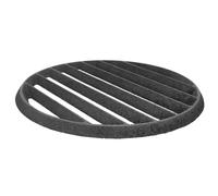 POPETPOP Grille Ronde en Fonte de 25 CM Résistante Haute Température pour Barbecue et Foyer Ventilation Optimale Compatible Cuisson Charbon de Bois Accessoire Jardin et Camping