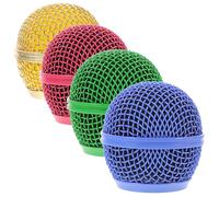 POPETPOP Grilles Métalliques de Remplacement Lot de 4 pour Microphones Filaires Bonnettes Anti-Vent, Accessoires Indispensables pour Studio et Performances Live
