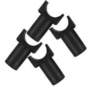 POPETPOP Guide des Sièges pour Fauteuil Roulant, Pince de Rail de Siège en Plastique Noir en U, 4 Pcs, pour Fauteuil Roulant et Transport Chairs, Installation Facile, Stabilité du Cadre,