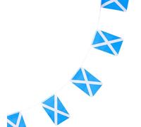 POPETPOP Guirlande de Fanions Drapeau Écossais 1 Pièce Décoration Suspendue pour Fête Événement Sportif et Jardin Petit Fanion Écossais à Ficelle Ornement Extérieur Festif
