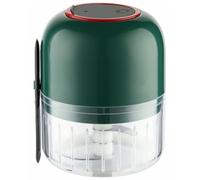 POPETPOP Hachoir à Ail Électrique Mini Portable en Abs et Acier Inoxydable, Capacité 300ml, Léger et Multifonction Cuisine Quotidienne