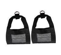 POPETPOP Harnais De Pesée pour Petits Animaux 2pcs Harnais Ergonomique en Nylon Noir Accessoire De Pesée pour Chiens Et Chèvres Transport De Petits Animaux