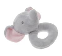 POPETPOP Hochet Éléphant en Peluche Bébé 0-1 An Doux Stimulant Visuel Sonore Développement Motricité Présent Naissance