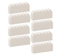 POPETPOP Houppette de Maquillage Blanche 100pcs en Latex Synthétique Doux, Polyvalente et Élégante pour Appliquer Poudre de Riz et Fixateur Maquillage