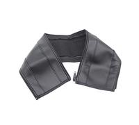 POPETPOP Housse De Poignée De Poussette Bébé En Cuir Noir Fermeture Éclair Protection D’accoudoir Respirante Et Résistante à La Chaleur Accessoires Poussette Quatre Saisons Compatible Tout Type