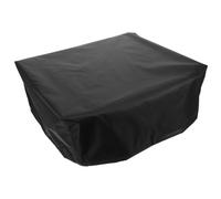 POPETPOP Housse De Protection pour Gramophone Vintage 46x36x17 Cm en Tissu Oxford Noir, Étanche Et Anti-poussière, pour Platine Vinyle, Compatible Haut-Parleur, Usage Intérieur Et Transport