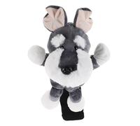 POPETPOP Housse de Putter Fantaisie en Peluche Motif Chien, Couvre-putters Maillet Taille Unique, Équipement de Club de Golf Doux et Protecteur pour Entraînement et Présents de Golf