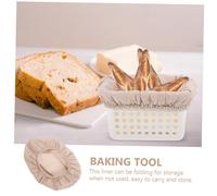 POPETPOP Housse pour Panier à Toile Doublure de Panier de Fermentation pour Levain Accessoire de Cuisson Réutilisable pour Pâte et Panification Maison