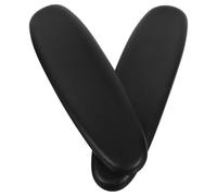 POPETPOP Housses D'accoudoirs pour Chaises de Bureau Support pour Coudes PU Noir pour Chaise de Bureau et Salle D'étude
