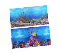 POPETPOP Images Décoratives Vibrantes pour Aquarium Autocollant de Fond D'aquarium Autocollant Décorations D'aquarium Antireflet
